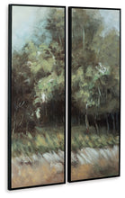 Load image into Gallery viewer, Dansot - Green / Brown - Wall Art Set (Set of 2)