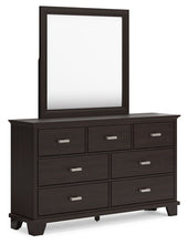 Load image into Gallery viewer, Covetown - Dark Brown - Dresser And Mirror