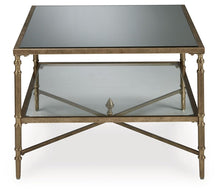 Load image into Gallery viewer, Cloverty - Aged Gold Finish - Rectangular Cocktail Table