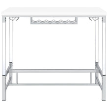 Load image into Gallery viewer, Norcrest - Acrylic Leg Bar Table - White High Gloss