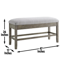 Load image into Gallery viewer, Grayson - Storage Counter Bench - Dark Gray
