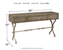 Load image into Gallery viewer, Quinnland - Antique Black - Console Sofa Table