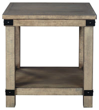 Load image into Gallery viewer, Aldwin - Gray - Rectangular End Table - Crossbuck Styling