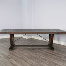 Load image into Gallery viewer, Homestead - Extension Table With Folding Leaves - Dark Brown