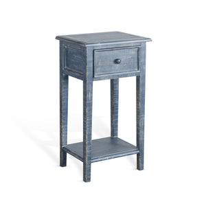 Marina - Ocean Blue - Side Table - Blue - 31" Height