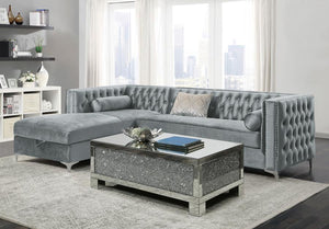 Bellaire - Upholstered Storage Chaise Sectional Sofa - Gray