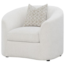 Load image into Gallery viewer, Rainn - Boucle Upholstered Sloped Arm Accent Chair - Latte