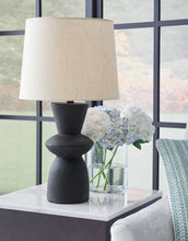 Load image into Gallery viewer, Scarbot - Distressed Black - Paper Table Lamp (Set of 2)