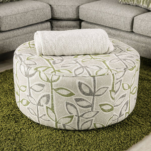 Gardner - Ottoman - Gray / Green