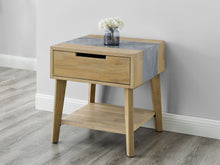 Load image into Gallery viewer, Calgary - Sintered Stone Inlay Side Table - Brown