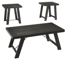 Load image into Gallery viewer, Noorbrook - Black / Pewter - Occasional Table Set (Set of 3)