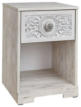 Load image into Gallery viewer, Paxberry - Whitewash - One Drawer Night Stand - Open Cubby