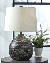 Load image into Gallery viewer, Maire - Black / Gold Finish - Metal Table Lamp
