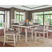 Load image into Gallery viewer, Ann - 5 Piece Counter Height Table Set - Antique White / Gray