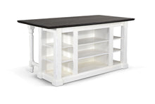 Load image into Gallery viewer, Carriage House - Kitchen Island - White / Dark Brown
