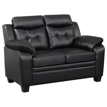 Load image into Gallery viewer, Finley - Upholstered Padded Arm Tufted Loveseat - Black