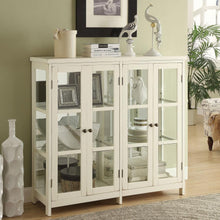 Load image into Gallery viewer, Sable - 4 Door Wood Accent Storage Display Cabinet - Off White