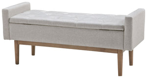 Briarson - Beige / Brown - Storage Bench