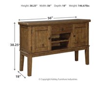 Load image into Gallery viewer, Ralene - Medium Brown - Dining Room Server