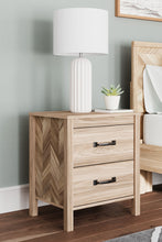 Load image into Gallery viewer, Battelle - Tan - Two Drawer Night Stand