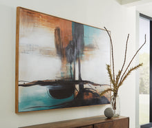 Load image into Gallery viewer, Brunonia - Teal / Orange / Black - Wall Art