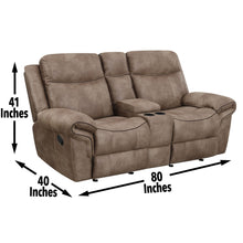 Load image into Gallery viewer, Nashville - Glider Recliner Console Loveseat