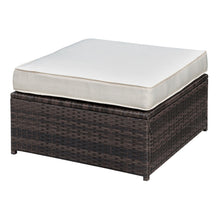 Load image into Gallery viewer, Ilona - Ottoman - Brown / Beige