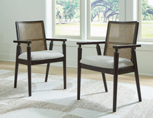 Load image into Gallery viewer, Galliden - Black - Dining Upholstered Arm Chair (Set of 2)
