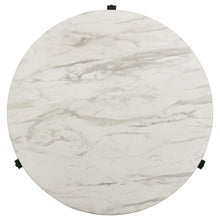 Load image into Gallery viewer, Tandi - Round Faux Marble Coffee Table - White And Black