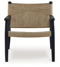 Load image into Gallery viewer, Halfmore - Black / Natural - Accent Chair