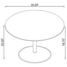 Load image into Gallery viewer, Ganso - Round Metal Coffee Table With Tempered Glass Top - Black