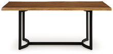 Load image into Gallery viewer, Fortmaine - Brown / Black - Rectangular Dining Room Table
