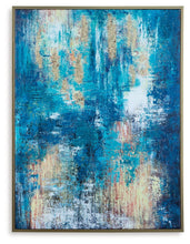 Load image into Gallery viewer, Scarlite - Teal / Gold Finish - Wall Art