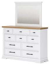 Load image into Gallery viewer, Ashbryn - White / Natural - Dresser And Mirror