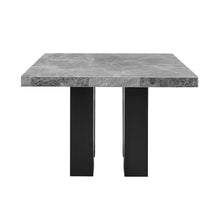 Load image into Gallery viewer, Camila - Square Gray Marble Top Table - Dark Gray