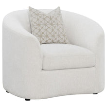 Load image into Gallery viewer, Rainn - Boucle Upholstered Sloped Arm Accent Chair - Latte