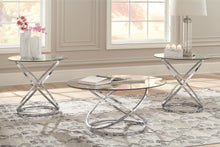 Load image into Gallery viewer, Hollynyx - Chrome Finish - Occasional Table Set (Set of 3)