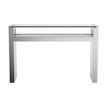 Load image into Gallery viewer, Edna - Mirrored Acrylic Console Table LED Lighting - Silver