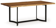 Load image into Gallery viewer, Fortmaine - Brown / Black - Rectangular Dining Room Table