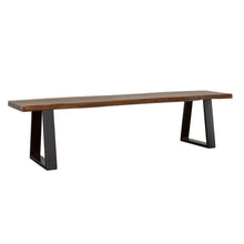 Load image into Gallery viewer, Ditman - Live Edge Wood Dining Bench - Gray Sheesham