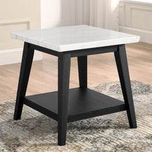 Load image into Gallery viewer, Vida - Marble End Table - Black / White