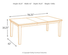 Load image into Gallery viewer, Haddigan - Dark Brown - Rectangular Dining Room Extension Table