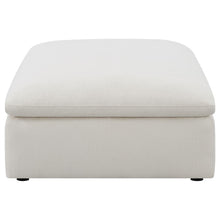 Load image into Gallery viewer, Hobson - Square Upholstered Ottoman - Ivory