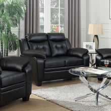Load image into Gallery viewer, Finley - Upholstered Padded Arm Tufted Loveseat - Black