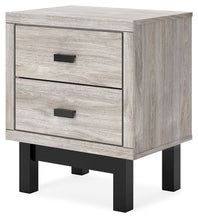 Load image into Gallery viewer, Vessalli - Black / Gray - Two Drawer Nightstand