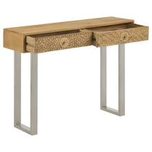 Load image into Gallery viewer, Draco - 2-Drawer Console Table Hand Carved Details - Natural