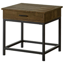 Load image into Gallery viewer, Byers - 1-Drawer Square Engineered Wood End Table - Brown Oak