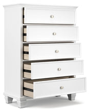 Load image into Gallery viewer, Fortman - White - Five Drawer Chest