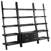 Load image into Gallery viewer, Colella - 3 Piece Storage Ladder Bookshelf Set - Cappuccino