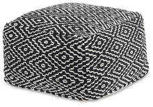 Load image into Gallery viewer, Jasett - Black / Ivory - Pouf